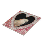 Moluccan Cockatau Love Valentijn Design Tegeltje (Zijkant)