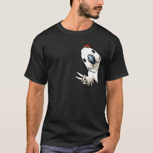 Moluccan Cockato Salmon Crested Bird Parrot T-shirt
