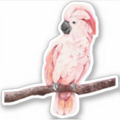 Molukse kaketoe op maat gesneden vinyl Sticker (Voorkant)