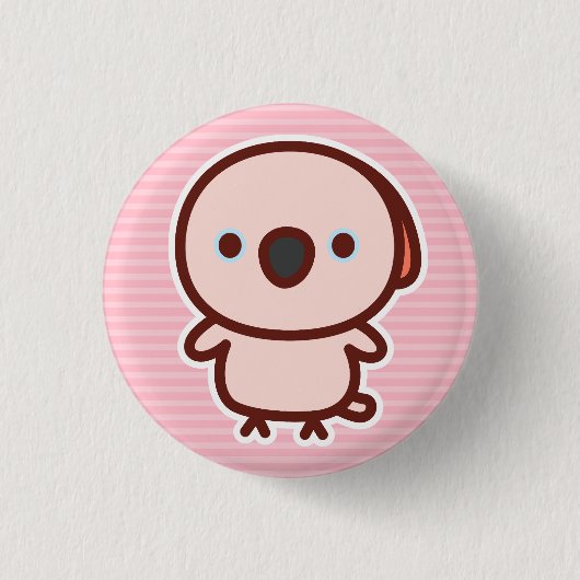 Molukse Kaketoe Ronde Button 3,2 Cm (Voorkant)