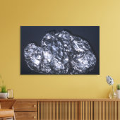Molybdeen (MoS2), de belangrijkste erts van molybd Canvas Afdruk (Insitu (Woonkamer))