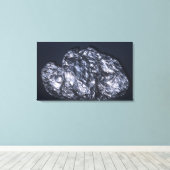 Molybdeen (MoS2), de belangrijkste erts van molybd Canvas Afdruk (Insitu (Houten vloer))