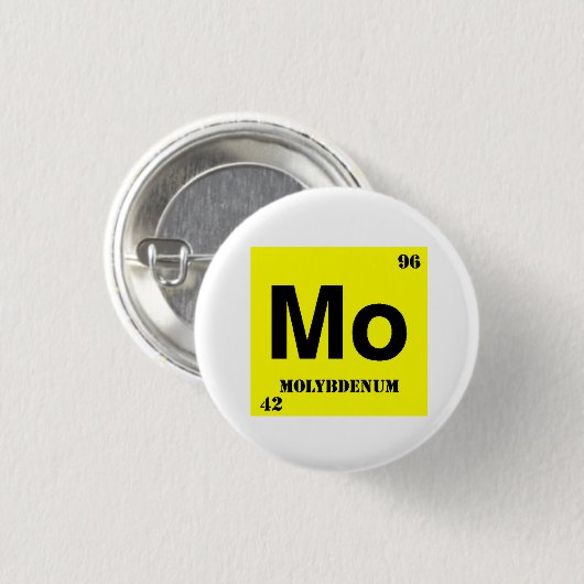 Molybdenum Ronde Button 3,2 Cm (Voorkant /achterkant)