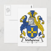 Molyneux Family Crest Briefkaart (Voorkant / Achterkant)