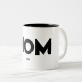 MOM 1969 TWEEKLEURIGE KOFFIEMOK (Voorkant rechts)