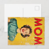 MOM (1) 1960 geïnspireerde graphics Feestdagenkaart (Voorkant / Achterkant)