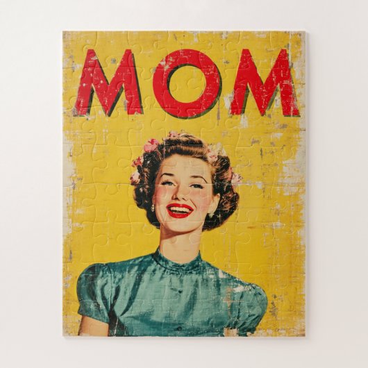 MOM (1) 1960 geïnspireerde graphics Legpuzzel (Verticaal)