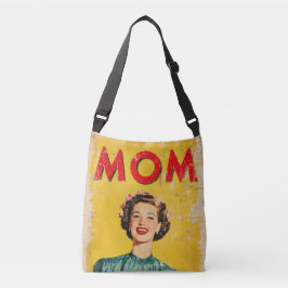 MOM (1) 1960s-geïnspireerde graphics Crossbody Tas