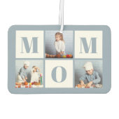 Mom 3 Photo Collage Dusty Blue Luchtverfrisser (Achterkant)
