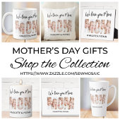 Mom 3 Photos Cutout Letters Waterfles