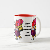 MOM A BUSHEL EN EEN PECK-mok Tweekleurige Koffiemok (Voorkant rechts)