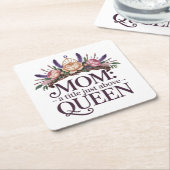 Mom A Title Just Above Queen Kartonnen Onderzetters (Schuin)