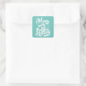 Mom A Title Just Above Queen Mothers Day Gift Clas Vierkante Sticker (Tas)