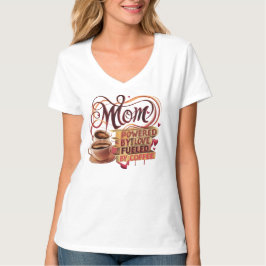 Mom - Aangedreven door liefde, gevoed door koffie  T-shirt