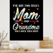 Mom And Grandma Birthday Poster (Keuken)