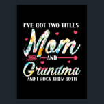 Mom And Grandma Birthday Poster<br><div class="desc">Mom And Grandma Birthday</div>