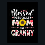 Mom And Granny Floral Birthday Poster<br><div class="desc">Mom And Granny Floral Birthday</div>