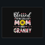 Mom And Granny Floral Birthday Tuinbord<br><div class="desc">Mom And Granny Floral Birthday</div>