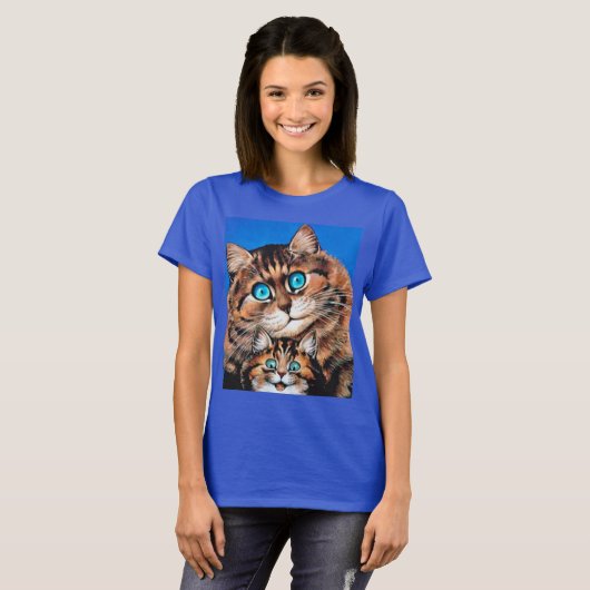 Mom and Kitty Cats, Louis Wain T-Shirt (Voorkant volledig)