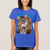 Mom and Kitty Cats, Louis Wain T-Shirt (Voorkant)