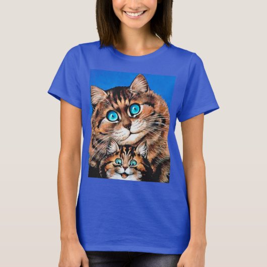 Mom and Kitty Cats, Louis Wain T-Shirt (Voorkant)