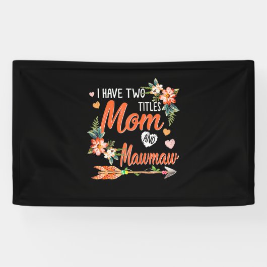Mom And Mawmaw Birthday Spandoek (Horizontaal)