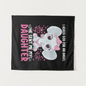 Mom Art He Sent Me Elephant Daughter Wandkleed (Voorkant (horizontaal))