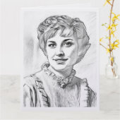 Mom as computer drawing kaart (Gele Bloem)