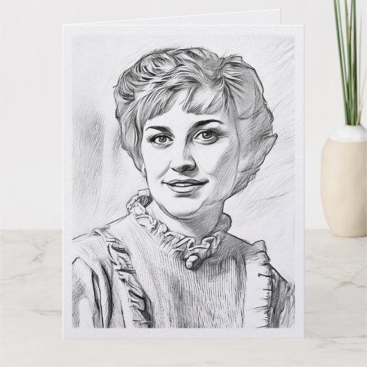 Mom as computer drawing kaart (Voorkant)