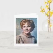 Mom as Computer Impasto Oil Painting Kaart (Gele Bloem)