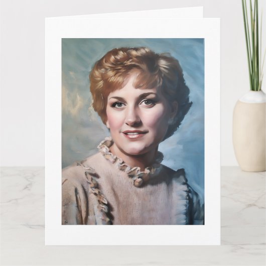 Mom as Computer Impasto Oil Painting  Kaart (Voorkant)