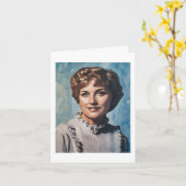 Mom as Computer Watercolor Painting Kaart (Gele Bloem)