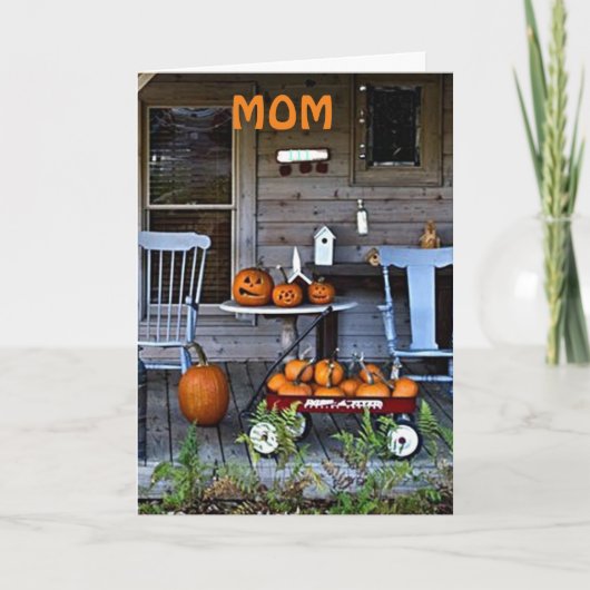 MOM-AT DANKSGIVIVI... IK ZENDT JE MIJN VERBLIJF FEESTDAGEN KAART (Voorkant)