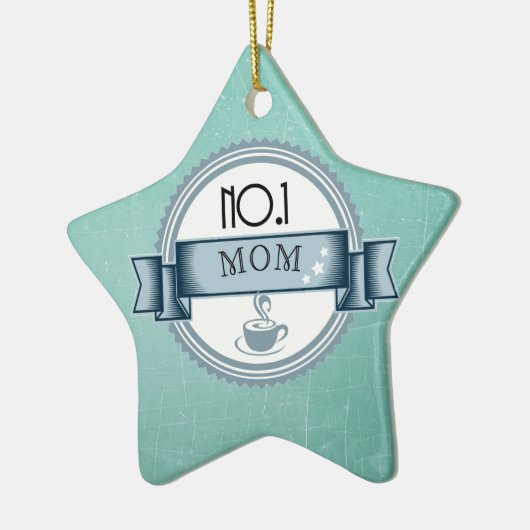 MOM award retro stijl Keramisch Ornament (Links)