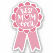 Mom Award Ribbon | Mother Appreciation Gift Sticker (Voorkant)