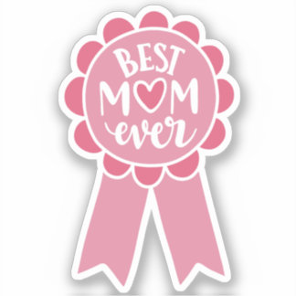 Mom Award Ribbon | Mother Appreciation Gift Sticker