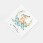Mom & Baby Deer Boys Douche Papieren servetten (Hoek)