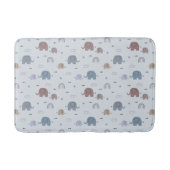 Mom & Baby Elephant Pattern Badmat (Voorkant)