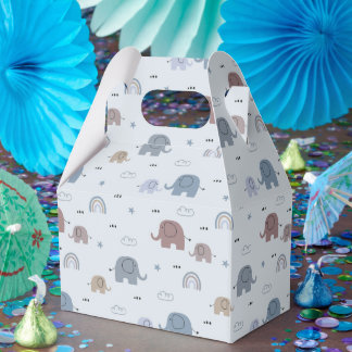 Mom & Baby Elephant Pattern Favoriete Boxen Bedankdoosjes