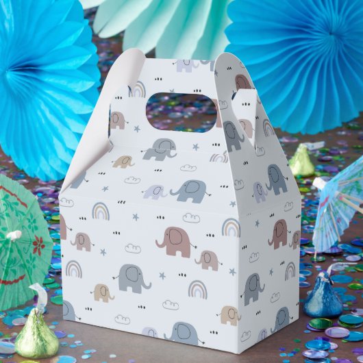 Mom & Baby Elephant Pattern Favoriete Boxen Bedankdoosjes (Feest)
