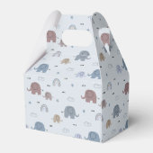 Mom & Baby Elephant Pattern Favoriete Boxen Bedankdoosjes (Achterkant)