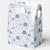 Mom & Baby Elephant Pattern Favoriete Boxen Bedankdoosjes (Geopend)