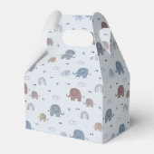 Mom & Baby Elephant Pattern Favoriete Boxen Bedankdoosjes (Voorkant Zijde)