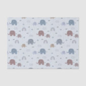 Mom & Baby Elephant Pattern Tissue Papier (Voorkant)