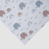 Mom & Baby Elephant Pattern Tissue Papier (Detail)