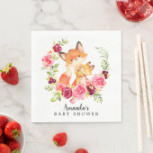 Mom & Baby Fox Girls Douche Papieren servetten (Insitu)