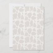 Mom & Baby Giraffe Waterverf Baby shower per post Kaart (Achterkant)