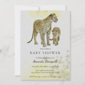 Mom & Baby luipaard Baby shower Kaart (Voorkant)