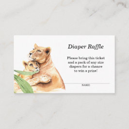Mom & Baby Tiger Baby Luier Raffle Informatiekaartje