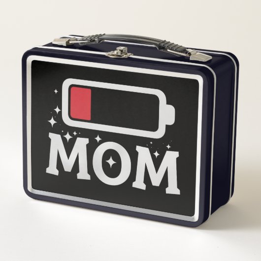 Mom Batterij Lage Vermoeide Grappige Moederdag (Voorkant)